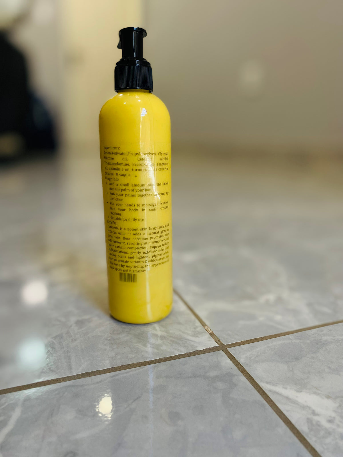 Turmeric and Carrot Lotion